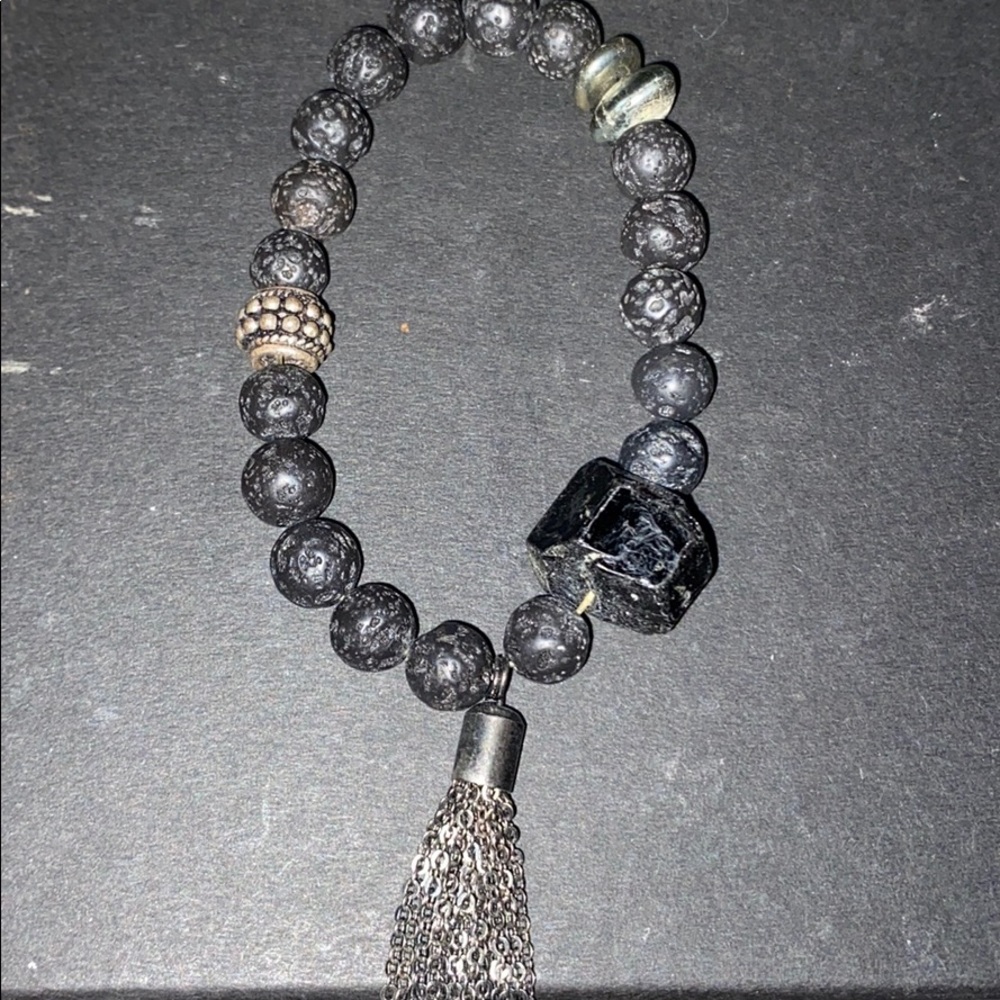 Black tassel bracelet